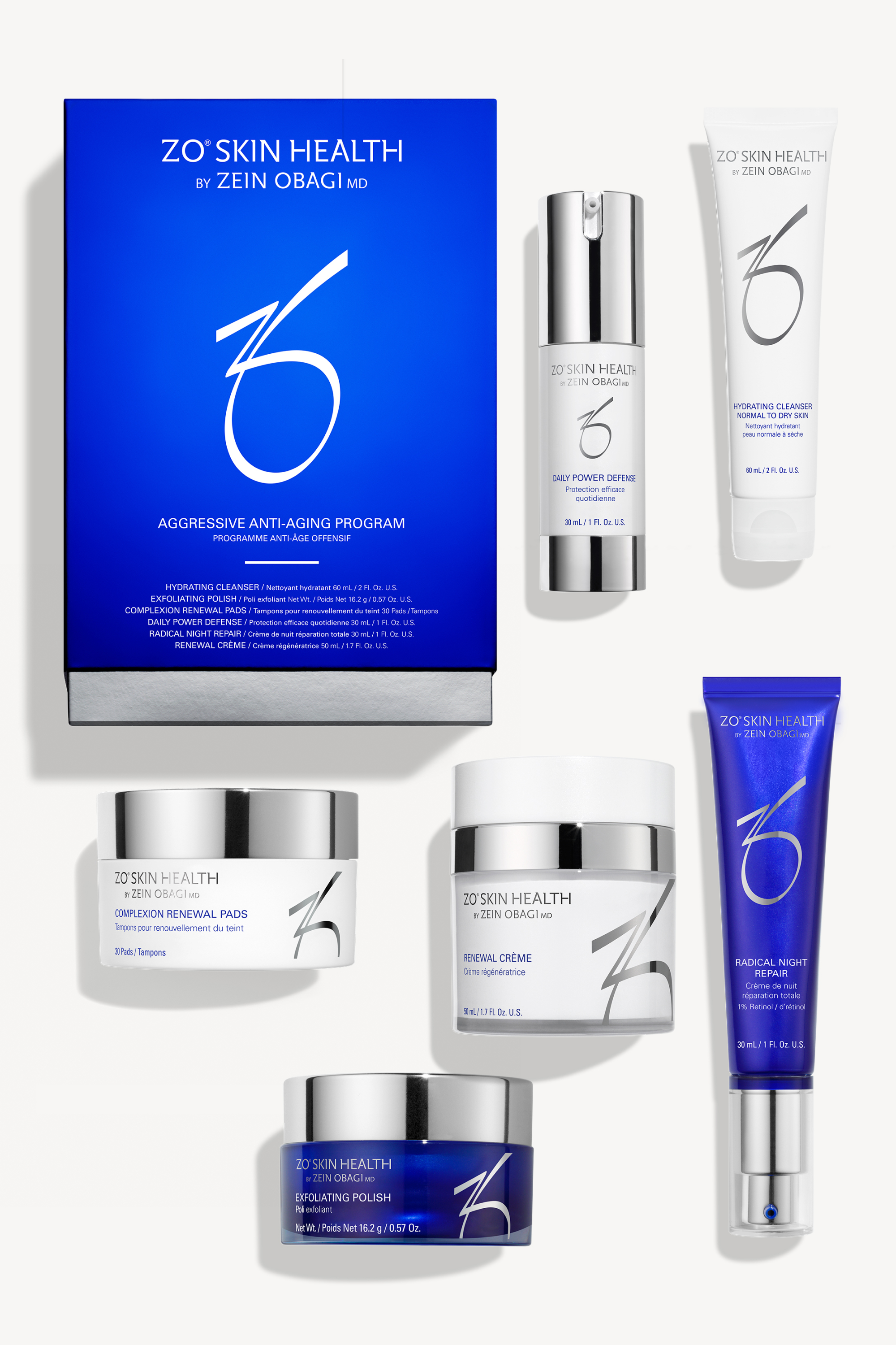 ZO® Агресів Антіейджін Прогрем набір для шкіри